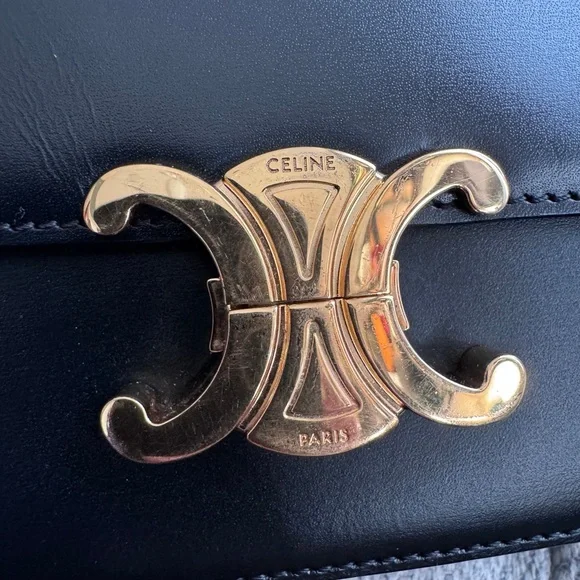 Celine Black Leather Crossbody Bag - Picture 7 of 16